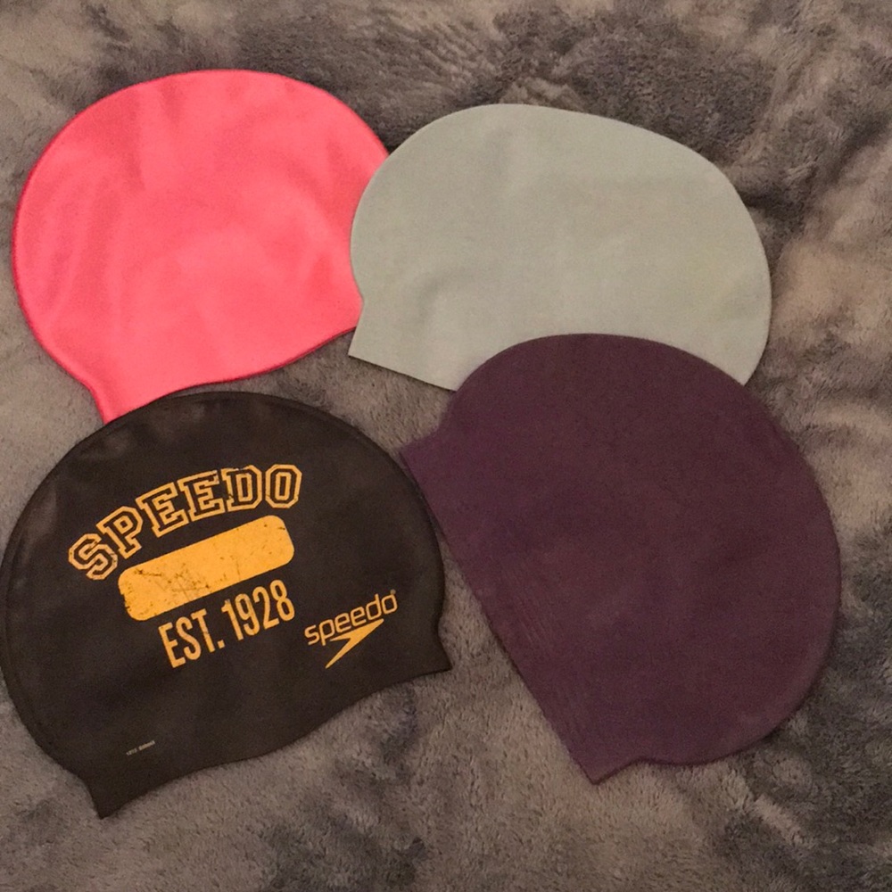 ❌SOLD ❌ Silicone and latex swim caps